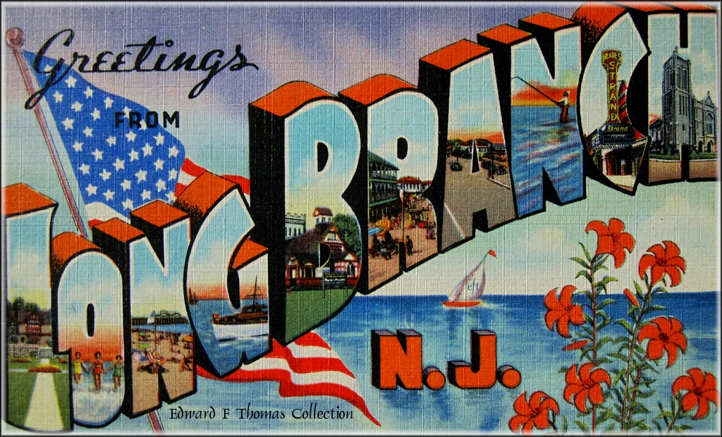 Boardwalk at Long Branch, N. J., USA New Jersey Postcard